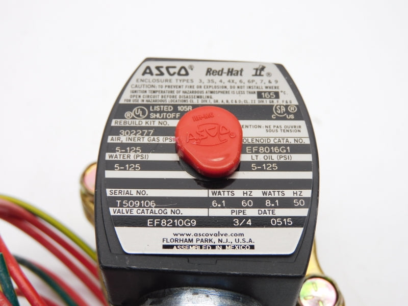 ASCO EF8210G9 110/120V 5-125PSI 3/4" NSNP