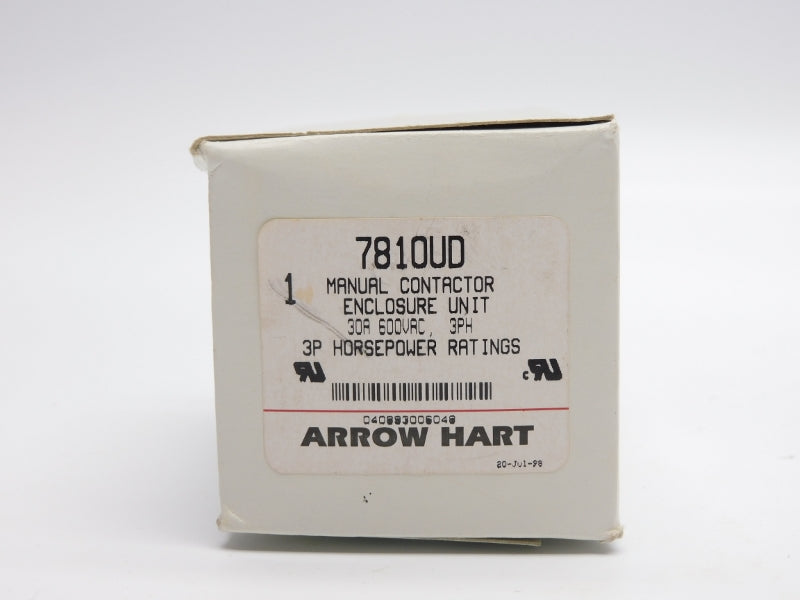 ARROW HART 7810UD 600VAC 30A NSMP
