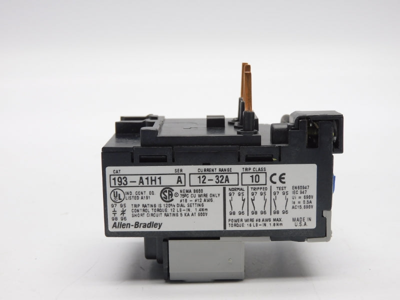 ALLEN BRADLEY 193-A1H1 SER. A 690V 12-32A UNMP