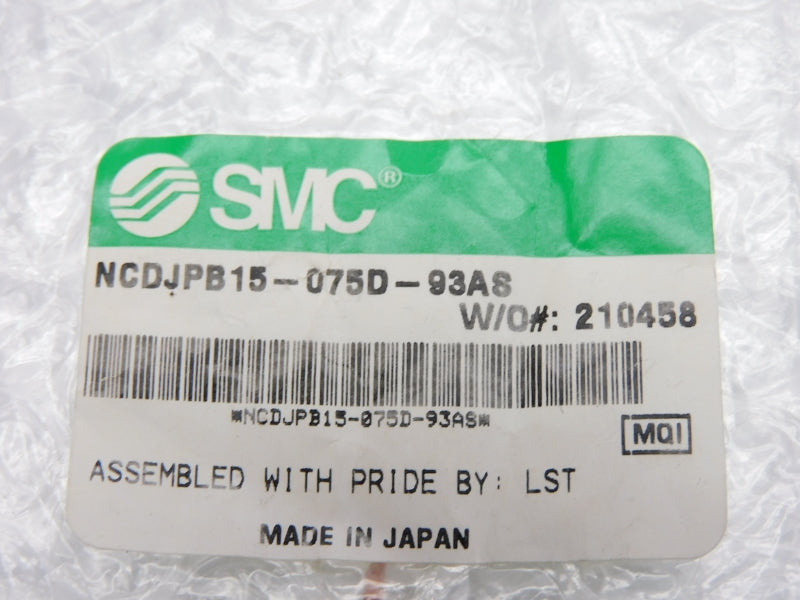 SMC NCDJPB15-075D-93AS 100PSI NSMP