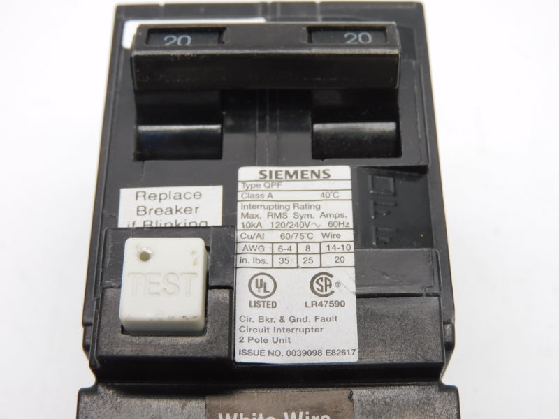 SIEMENS QPF220 120/240V 20A NSNP