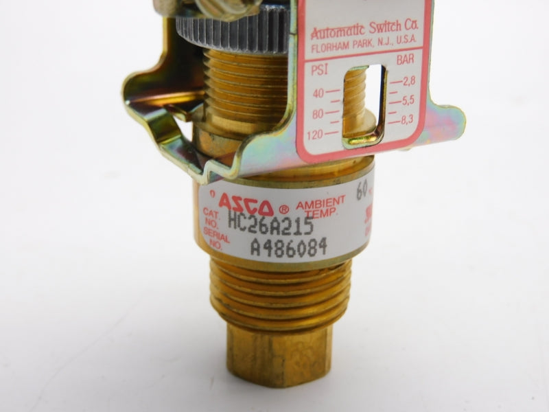 ASCO HC26A215 250VAC/DC 15A 40-120PSI NSMP