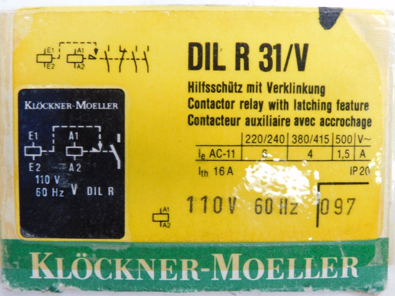 KLOCKNER MOELLER DILR31/V 110V 16A NSNP