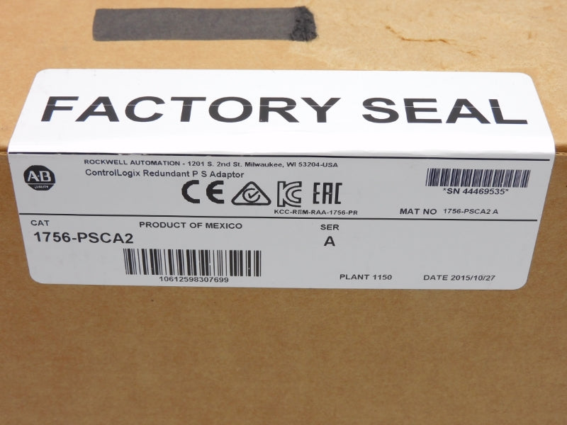ALLEN BRADLEY 1756-PSCA2 SER. A DATE: 2015 NSFS