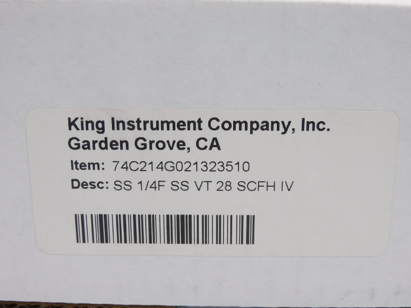 KING INSTRUMENT 74C214G021323510 200PSI NSMP