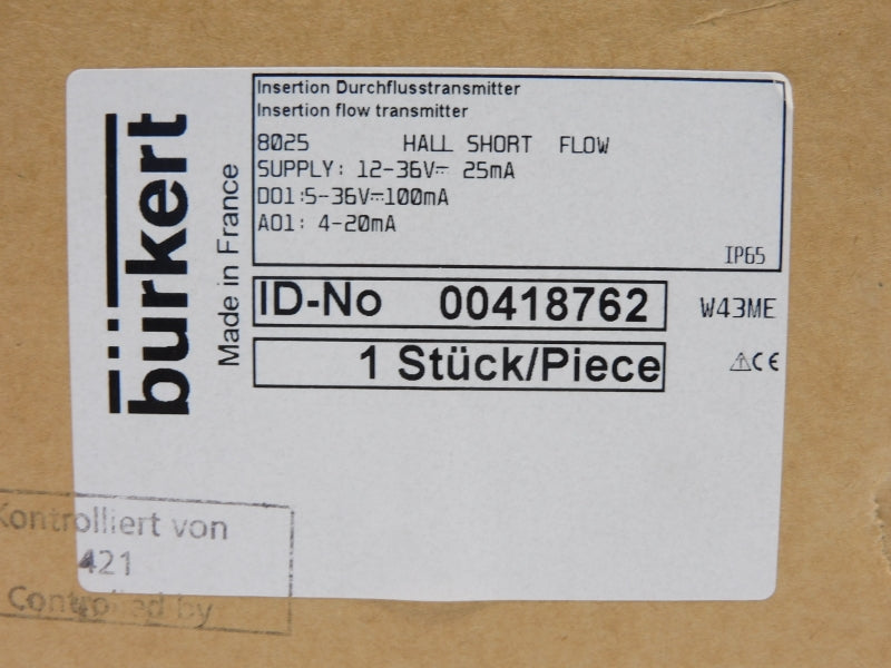 BURKERT 8025 00418762 12-36V NSMP