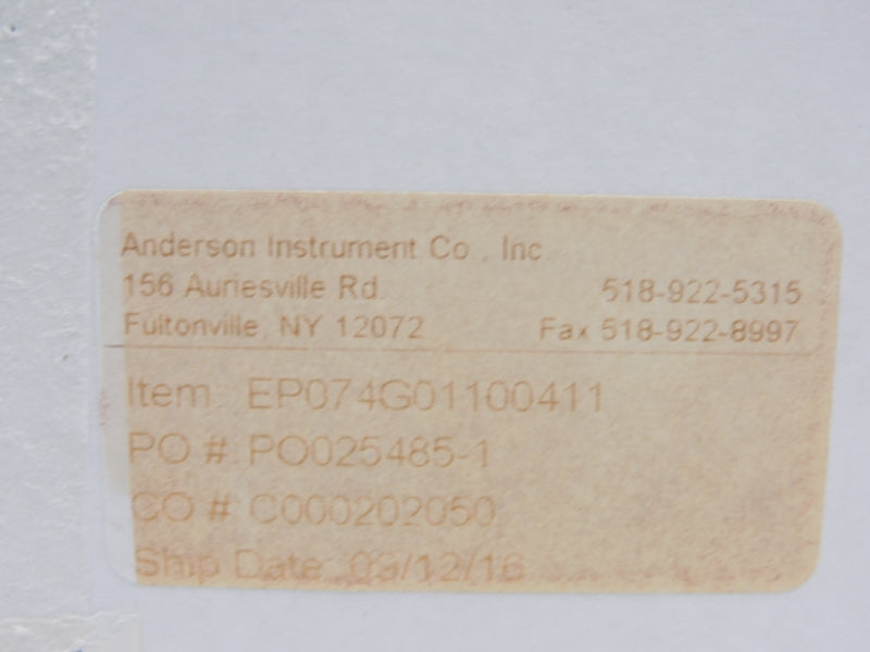 ANDERSON INSTRUMENT EP074G01100411 NSMP