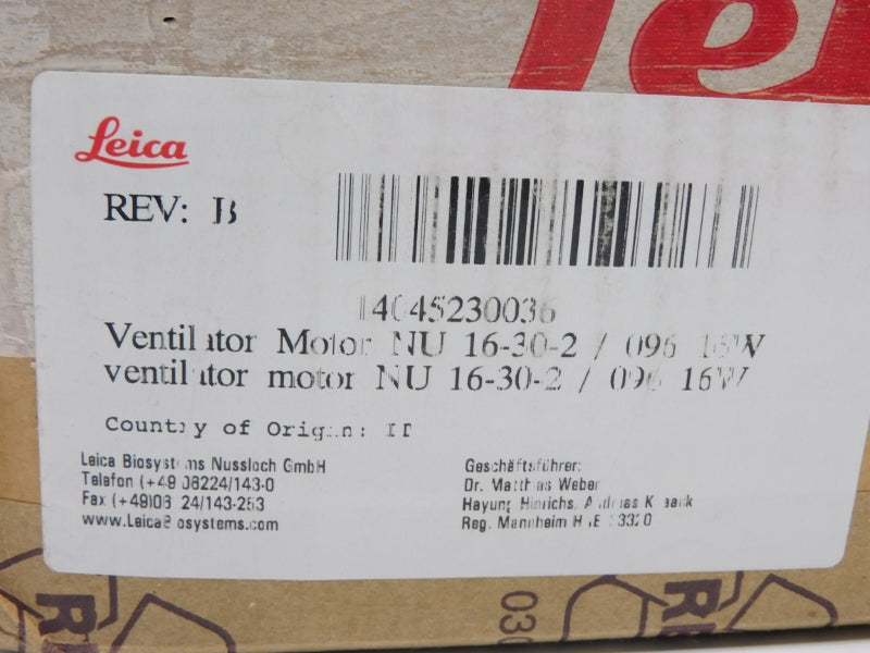 LEICA NU16-30-2 115V 1A NSMP