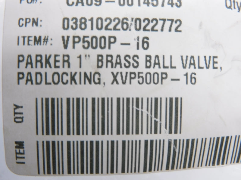 PARKER VP500P-16 1" NSNP