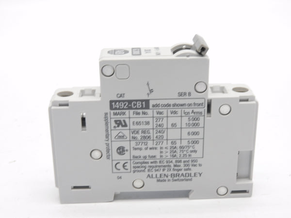 ALLEN BRADLEY 1492-CB1G300 SER. B 277VAC 30A (GY/BL) NSMP