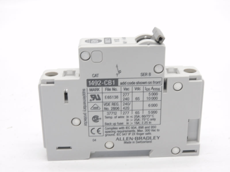 ALLEN BRADLEY 1492-CB1G300 SER. B 277VAC 30A (GY/BL) NSMP