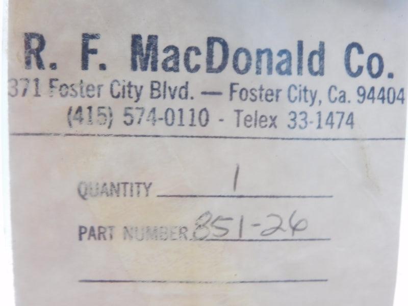 R.F. MACDONALD 851-26 NSNP