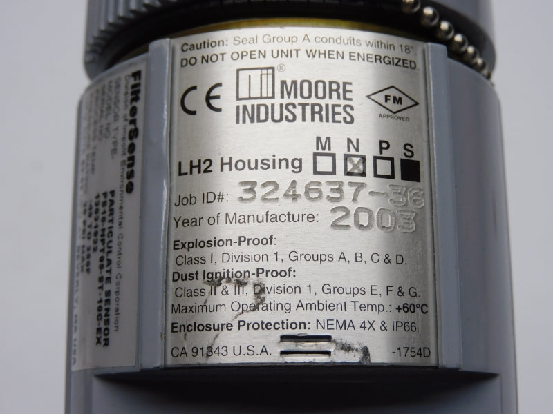 MOORE INDUSTRIES LH2NS 9-7/8" ( HOUSING ONLY) NSNP
