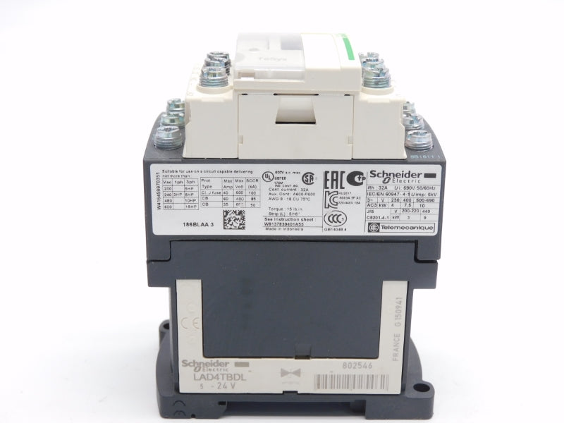 SCHNEIDER ELECTRIC LC1D186BL 24VDC 32A NSNP
