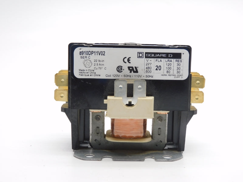 SQUARE D 8910DP11V02 SER. C 110/120V 20A NSNP