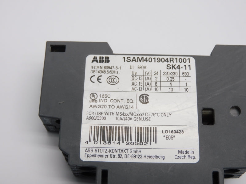 ABB 1SAM401904R1001 SK4-11 690V 10A NSNP