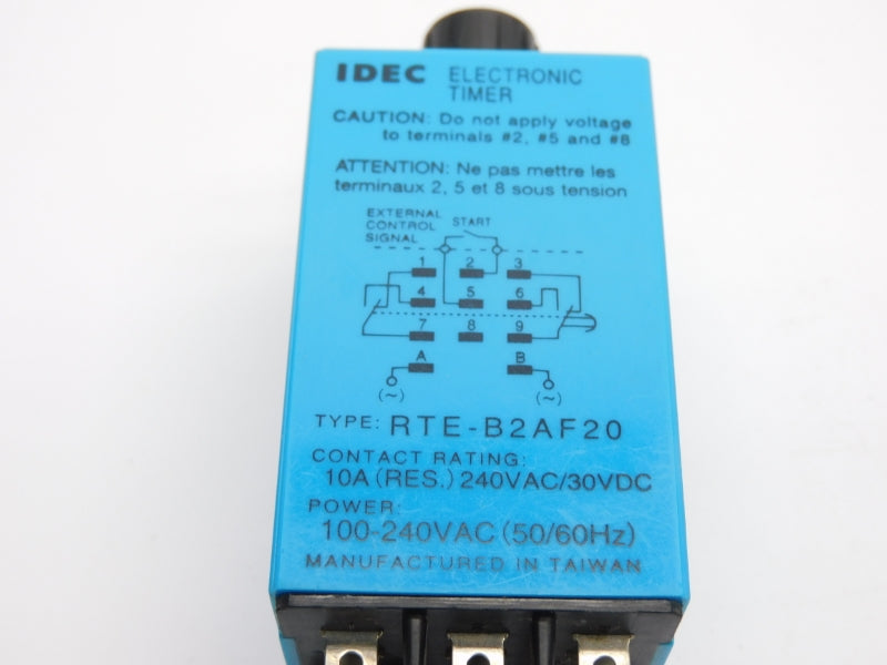 IDEC RTE-B2AF20 240VAC 10A UNMP