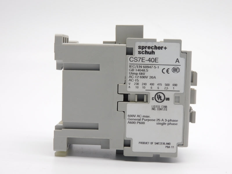 SPRECHER+SCHUH CS7E-40E-24E SER. A 24VDC 20A NSNP