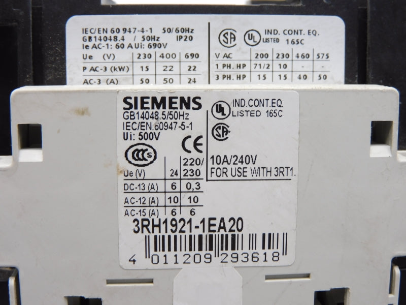 SIEMENS 3RT1036-1AK60 110/120V 60A NSNP