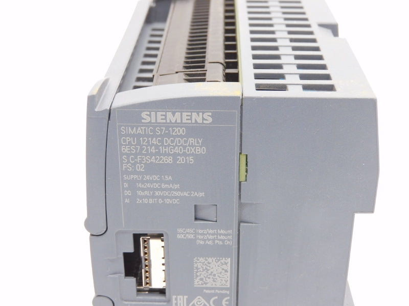 SIEMENS 6ES7214-1HG40-0XB0 250VAC 2A NSNP