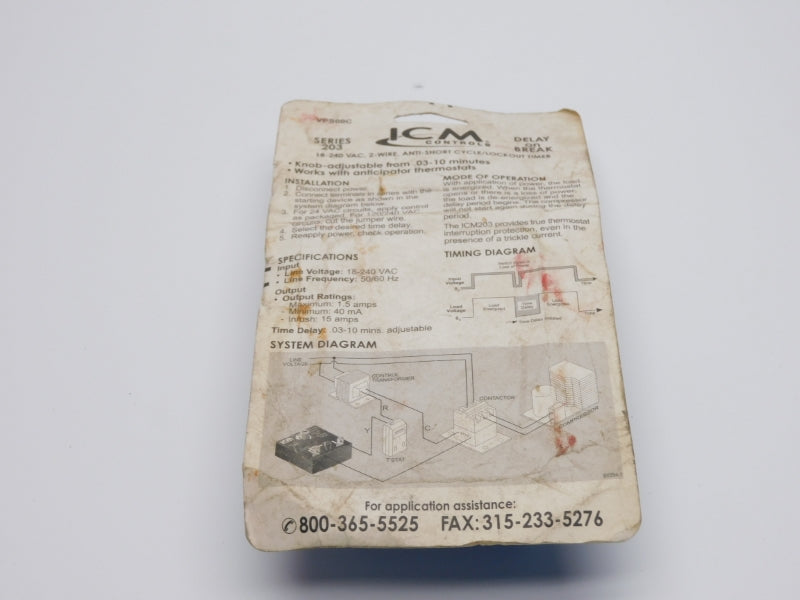 ICM CONTROLS ICM203B 120/240VAC 15A 10M NSMP