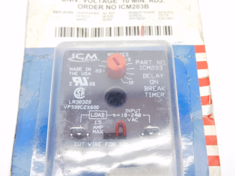ICM CONTROLS ICM203B 120/240VAC 15A 10M NSMP