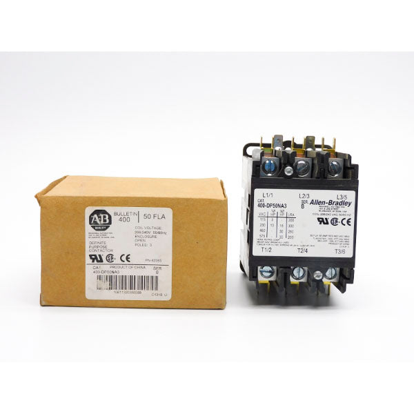 ALLEN BRADLEY 400-DP50NA3 SER. B 208/240V 50A (BR/WH) NSMP