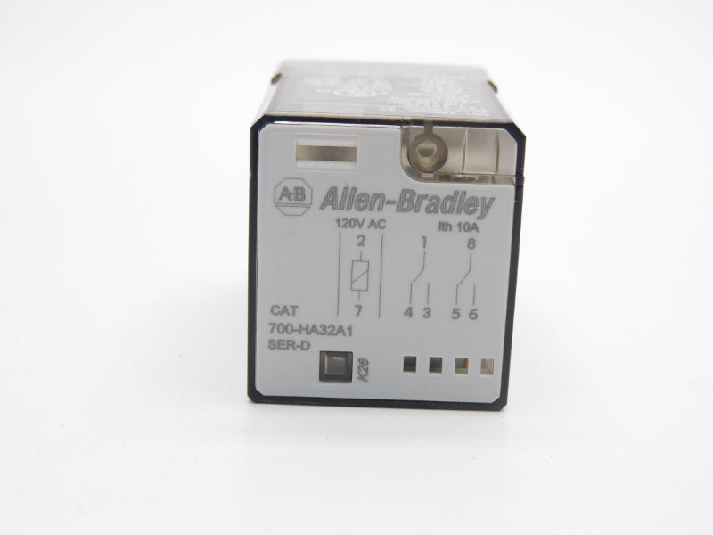 ALLEN BRADLEY 700-HA32A1 SER. D 120VAC 10A (WH) NSMP