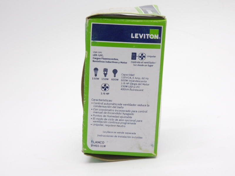 LEVITON IPHS5-1LW 120VAC 5A NSMP