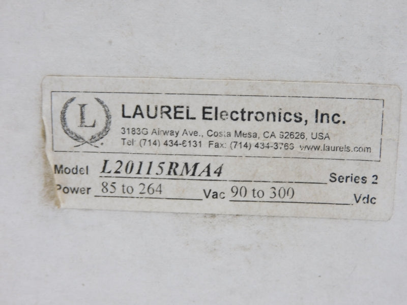 LAUREL ELECTRONICS L20115RMA4 90-300VDC NSMP