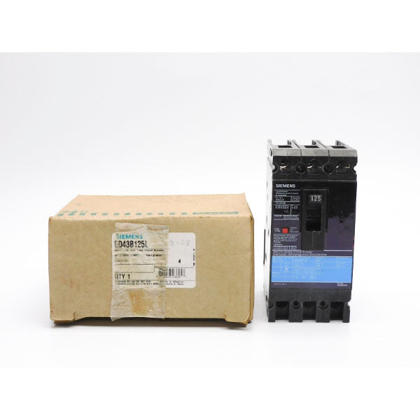 SIEMENS ED43B125L 480V 125A NSMP