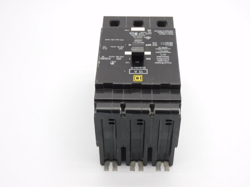 SQUARE D EDB36015 347V 15A (AS PICTURED) UNMP