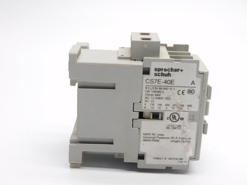 SPRECHER+SCHUH CS7E-40E SER. A 24VDC 20A NSNP