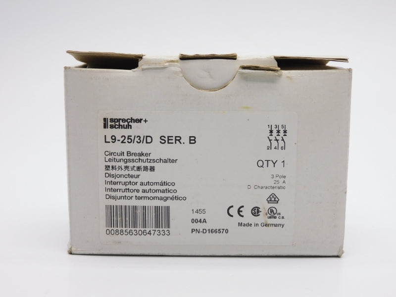 SPRECHER+SCHUH L9-25/3/D SER. B 277V 25A NSMP