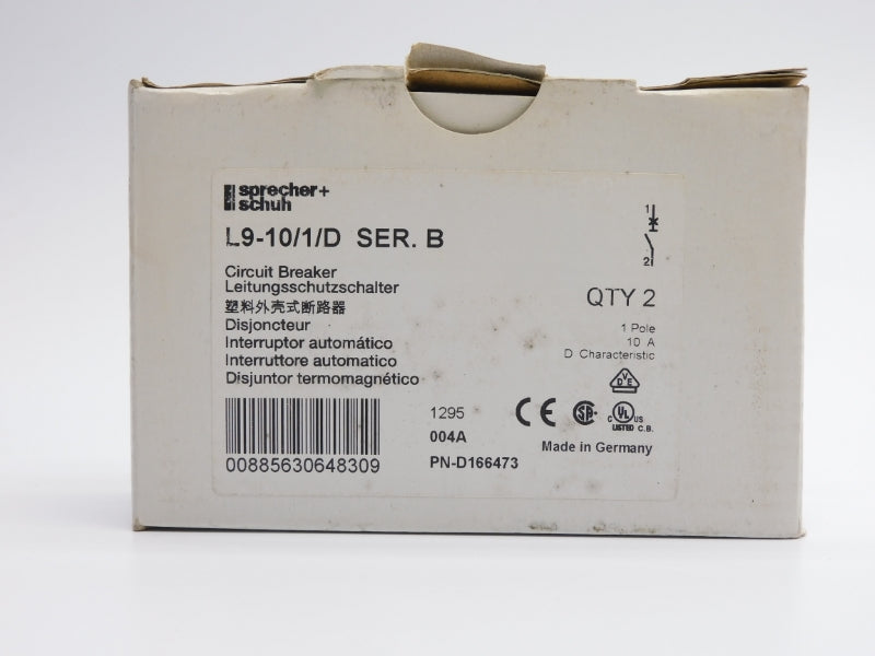 SPRECHER+SCHUH L9-10/1/D SER. B 277V 10A (PKG OF 2) NSMP