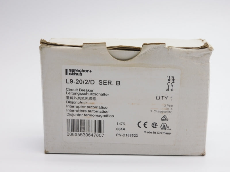 SPRECHER+SCHUH L9-20/2/D SER. B 277V 20A NSMP