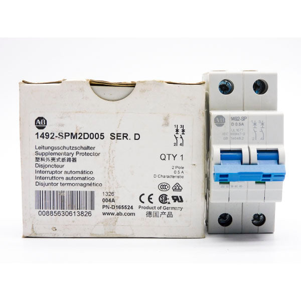 ALLEN BRADLEY 1492-SPM2D005 SER. D 277V 0.5A NSMP