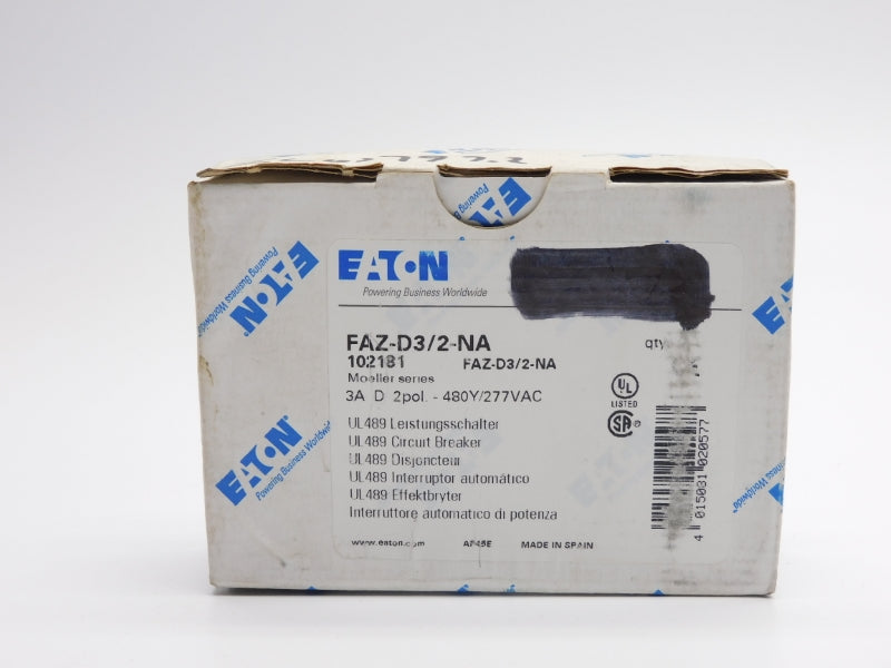 EATON FAZ-D3/2-NA 102181 277VAC 3A NSMP