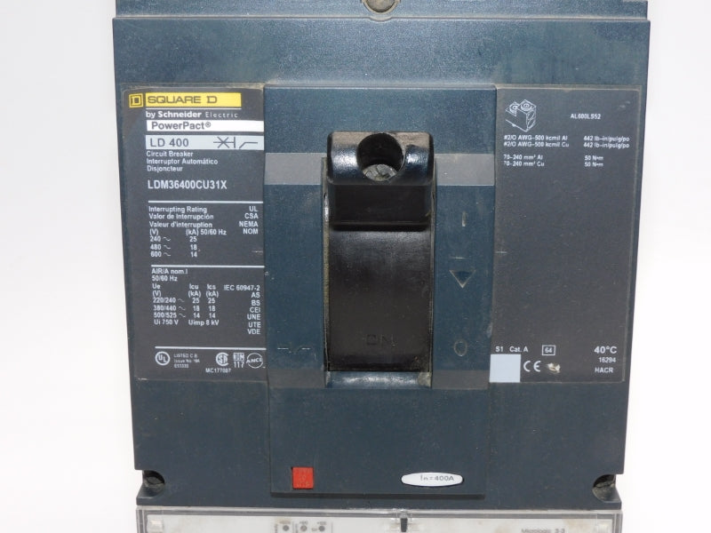 SQUARE D LDM36400CU31X 600V 400A (AS PICTURED) NSNP