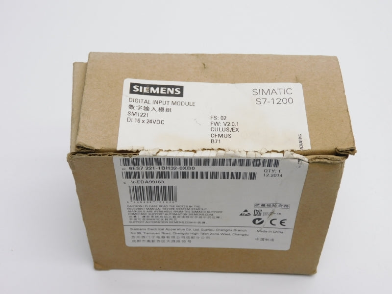 SIEMENS 6ES7221-1BH32-0XB0 24VDC F/W V2.0.1 NSMP