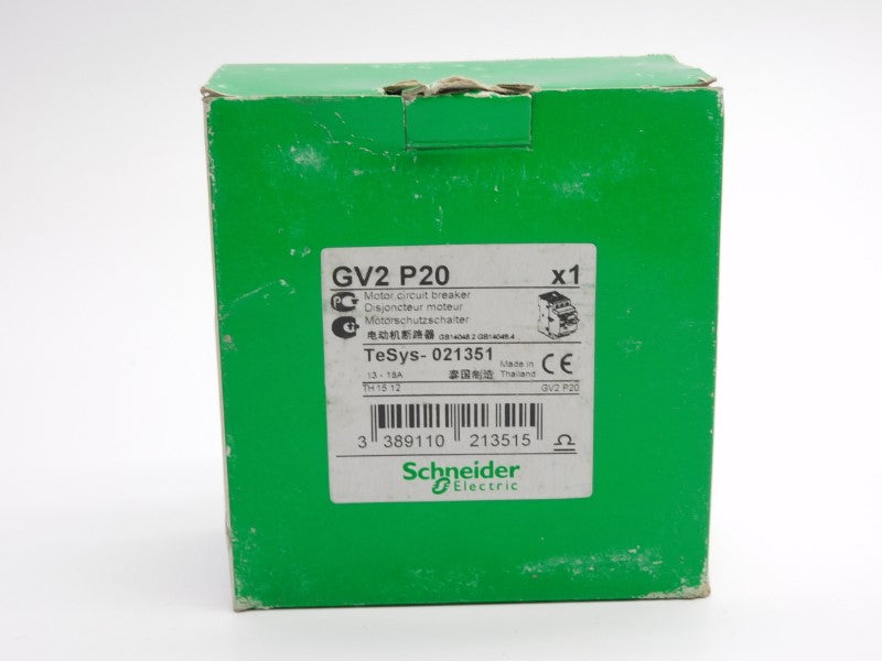 SCHNEIDER ELECTRIC GV2P20 690V 13-18A (AS PICTURED) NSMP