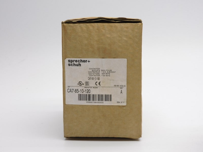 SPRECHER+SCHUH CA7-85-10-120 SER. A 110/120V 100A NSMP