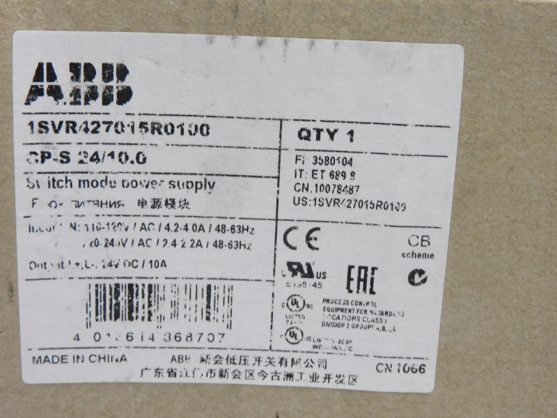 ABB 1SVR427015R0100 CP-S24/10.0 220-240V 10A NSMP