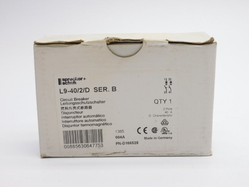 SPRECHER+SCHUH L9-40/2/D SER. B 240V 40A NSMP