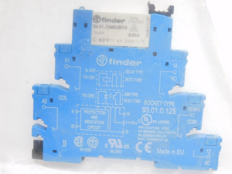 FINDER 38.51.0.125.0060 431-7447 125VAC 6A NSMP