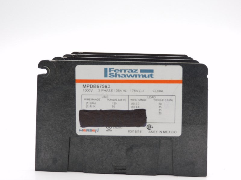 FERRAZ SHAWMUT MPDB67563 1000V 175A NSNP