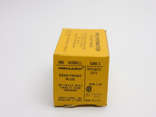 HUBBELL 5366C 125V 20A NSMP