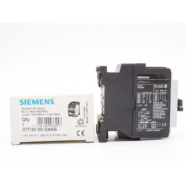 SIEMENS 3TF3000-0AK6 110/120V 20A NSMP