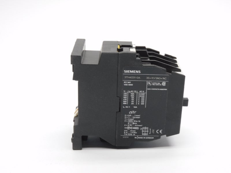 SIEMENS 3TH4031-0AK6 110/120V 16A NSMP