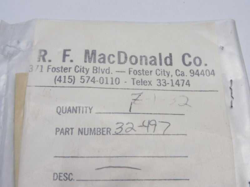 R.F. MACDONALD 32-497 NSNP